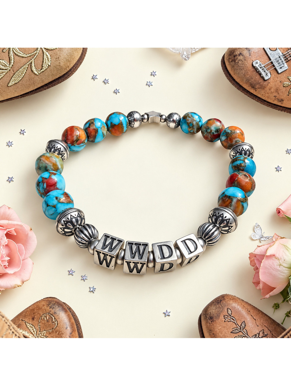 WWDD “What Would Dolly Do?” Stretch Bracelet - 6.75"